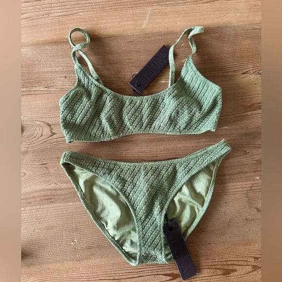 TRIANGL MACI - NORMAL KHAKI/GREEN NO BAG NEW WITH TAGS 💚 - Picture 3 of 6